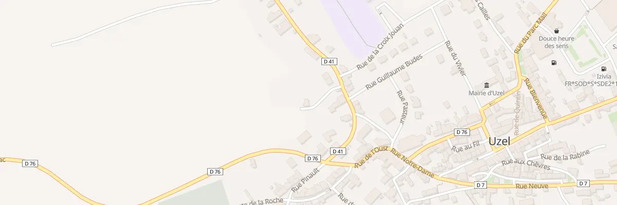 Plan du 6 Rue Bourienne à Uzel