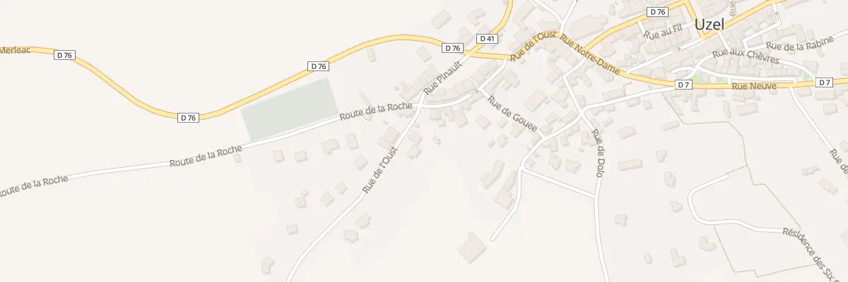 Plan du 20 Rue de l’Oust à Uzel