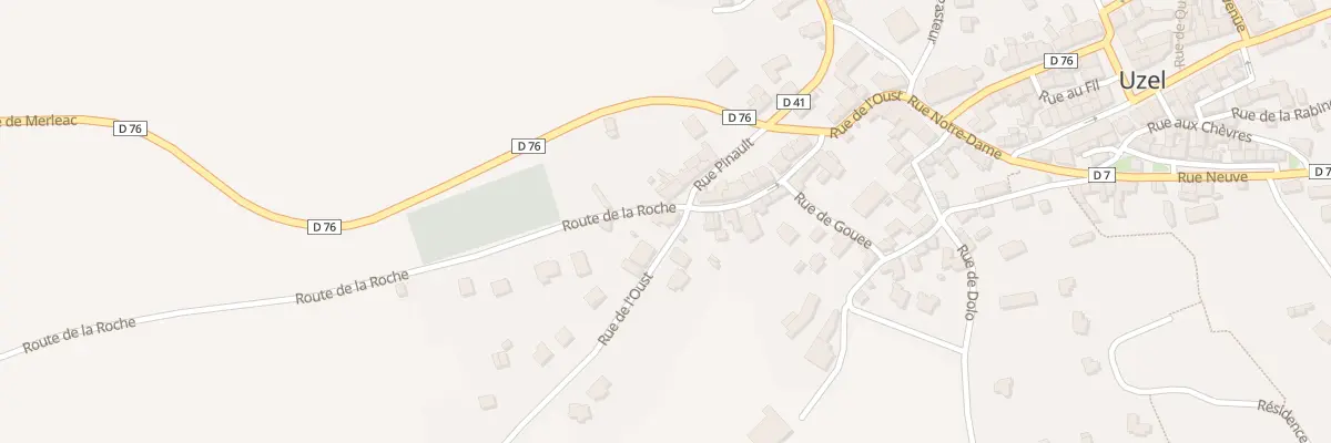 Plan du 25 Rue de l’Oust à Uzel