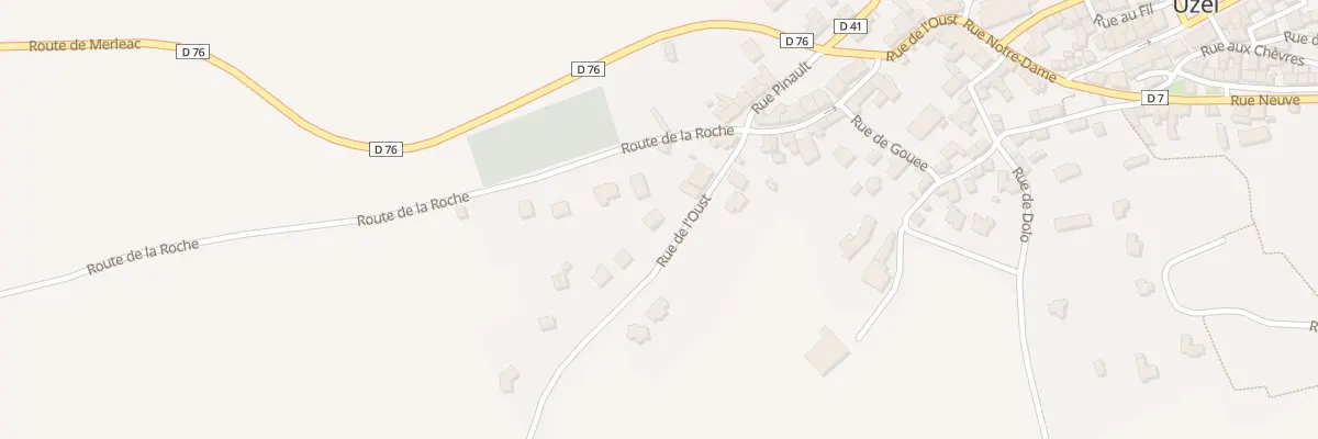 Plan du 33 Rue de l’Oust à Uzel