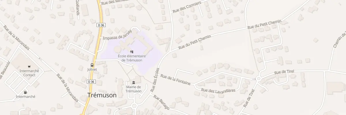Plan du 2 Rue du Petit Chemin à Trémuson