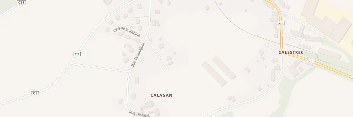 Plan du 15 Rue de Beausejour à Saint-Caradec