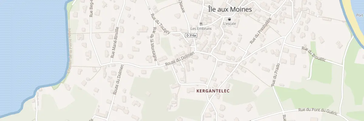 Plan du 5340 Rue du Dolmen à Île-aux-Moines