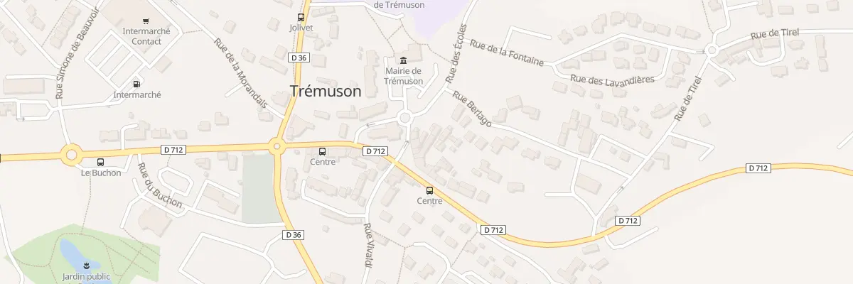 Plan du 2 Rue des Ecoles à Trémuson