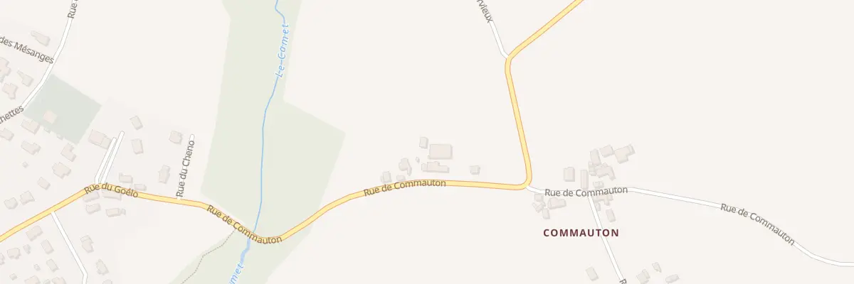 Plan de Commauton à Pordic