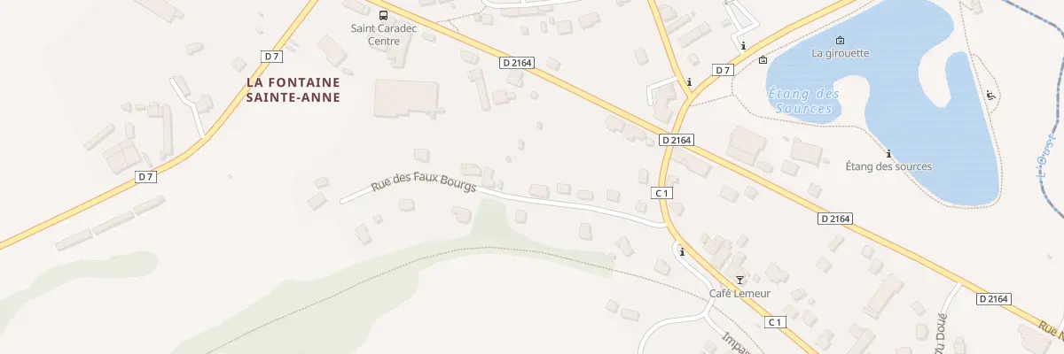 Plan du 10 Rue des Faux Bourgs à Saint-Caradec