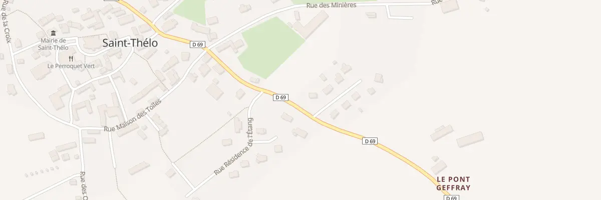 Plan du 2 Rue Residence Clair Logis à Saint-Thélo