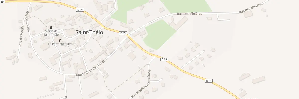 Plan du 9 Rue Paul Féval à Saint-Thélo