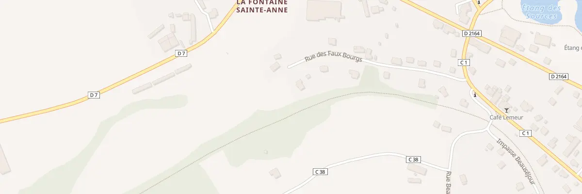 Plan du 7 Rue des Faux Bourgs à Saint-Caradec