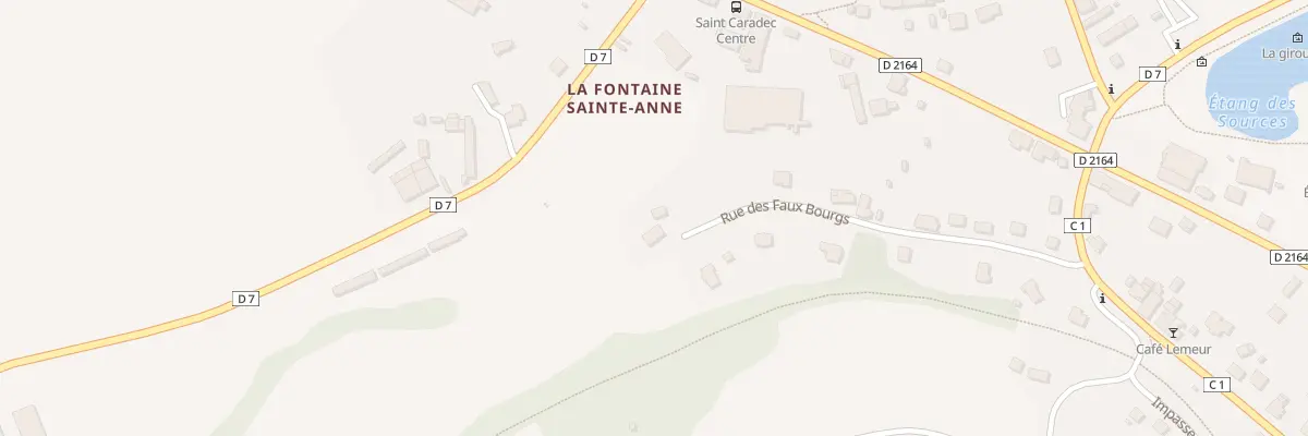 Plan du 18 Rue des Faux Bourgs à Saint-Caradec