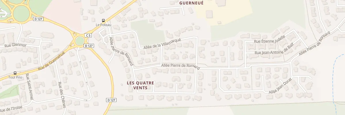 Plan du 6157 All Pierre de Ronsard à Ploeren