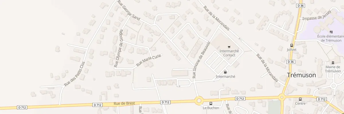 Plan du 3 Rue George Sand à Trémuson