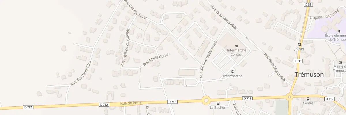 Plan du 20 Rue Marie Curie à Trémuson