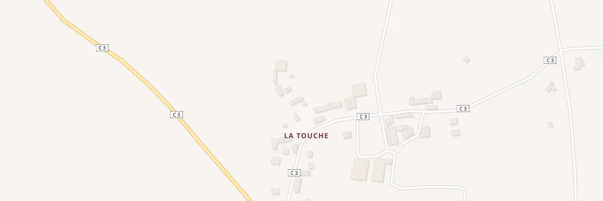 Plan de La Touche à Plaine-Haute