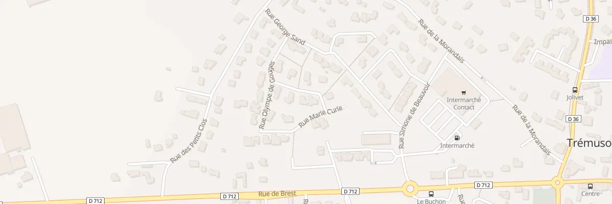 Plan du 8 Rue Marie Curie à Trémuson