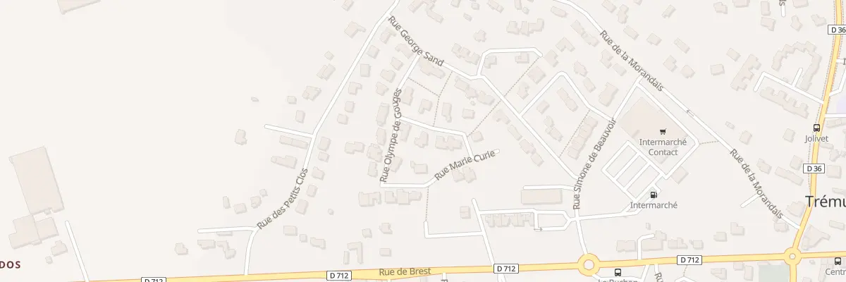 Plan du 6 Rue Marie Curie à Trémuson