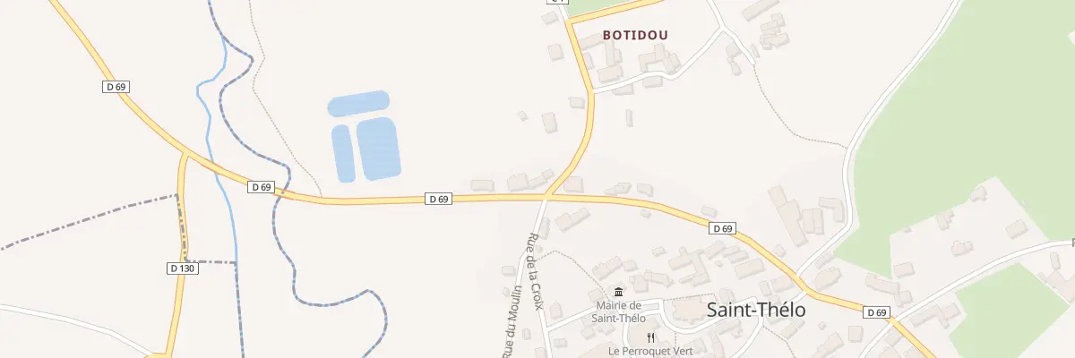 Plan du 2 Le Ponty à Saint-Thélo