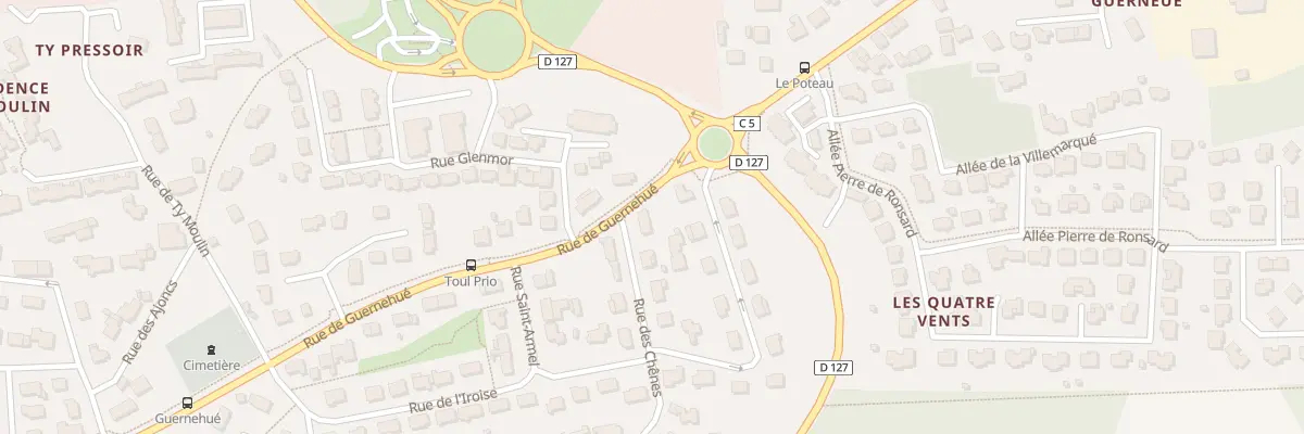 Plan du 1 Rue des Chênes à Ploeren