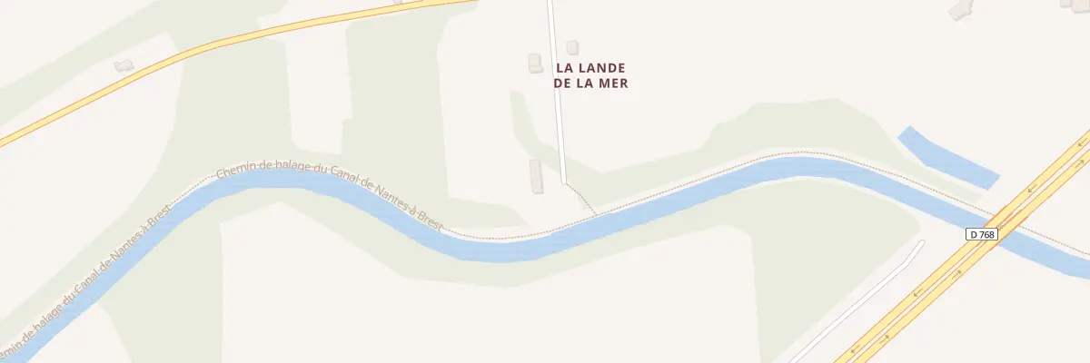 Plan du 10 Lande de la Mer à Saint-Gérand-Croixanvec