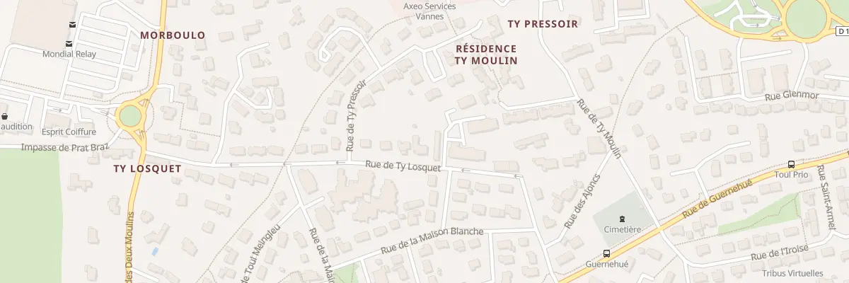 Plan du 25 Rue de Ty Losquet à Ploeren