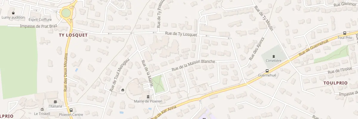 Plan du 7 Rue de la Maison Blanche à Ploeren