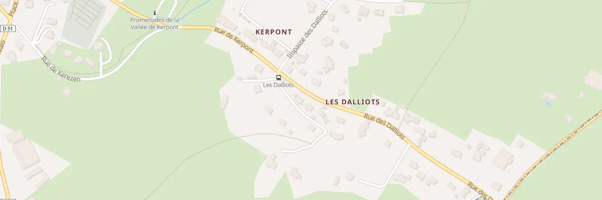 Plan du 2 Rue des Dalliots à Tréveneuc