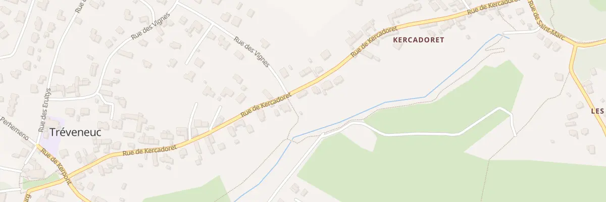 Plan du 34 Rue de Kercadoret à Tréveneuc