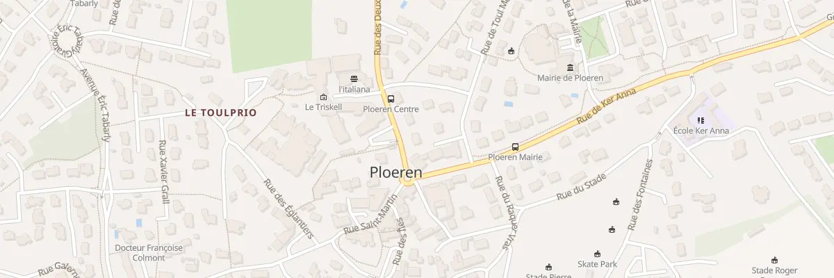 Plan du 2 Rue des Deux Moulins à Ploeren