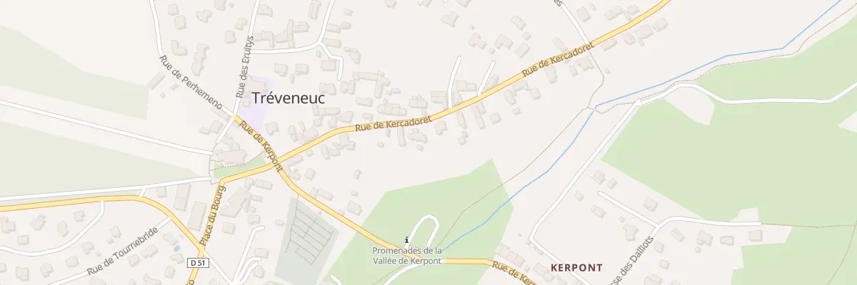 Plan du 12 Rue de Kercadoret à Tréveneuc