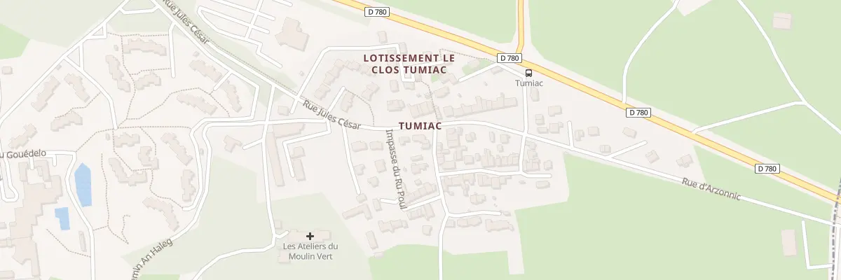 Plan du 2 Imp du Bataillon à Arzon