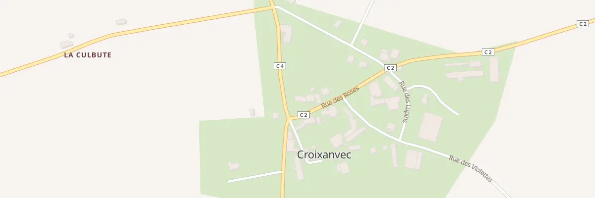 Plan du 7 Pl de l’Eglise Croixanvec à Saint-Gérand-Croixanvec