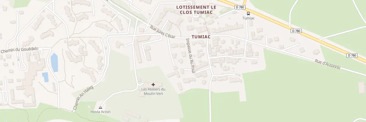 Plan du 7293 Imp du Ru Poul à Arzon