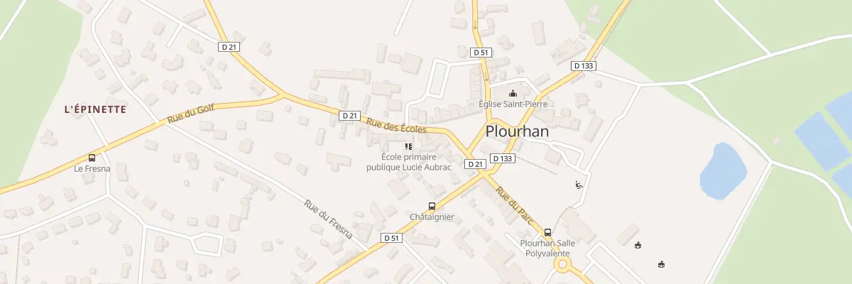 Plan du 1 Rue des Ecoles à Plourhan