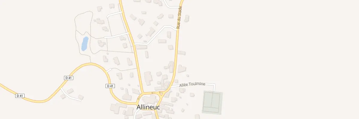 Plan du 10 Rue du Stade à Allineuc