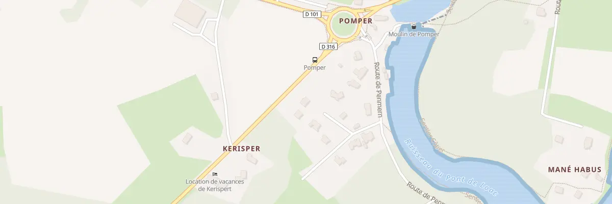 Plan du 1 Hameau de Kerispert à Baden