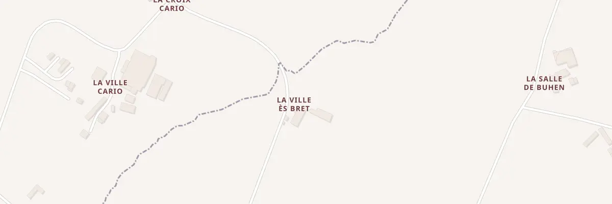 Plan du 2 La Ville es Bret à Saint-Donan
