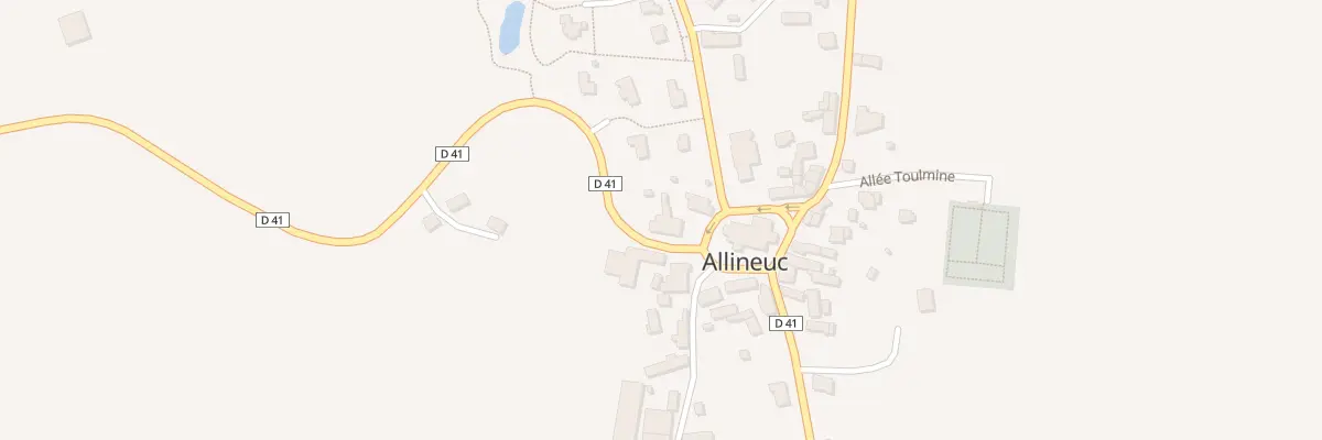 Plan du 2 Rue de la Mairie à Allineuc