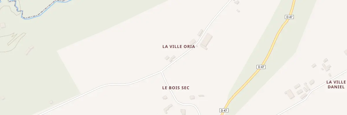 Plan du 3 La Ville Oria à Trégomeur