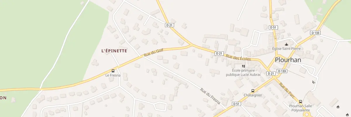 Plan du 3 Rue du Golf à Plourhan