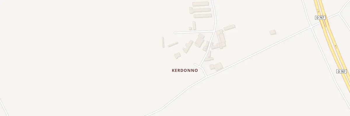 Plan du 1 Kerdonno à Évellys