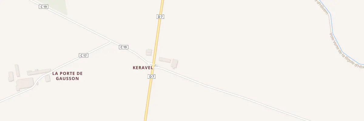 Plan du 1 Keravel à Saint-Caradec