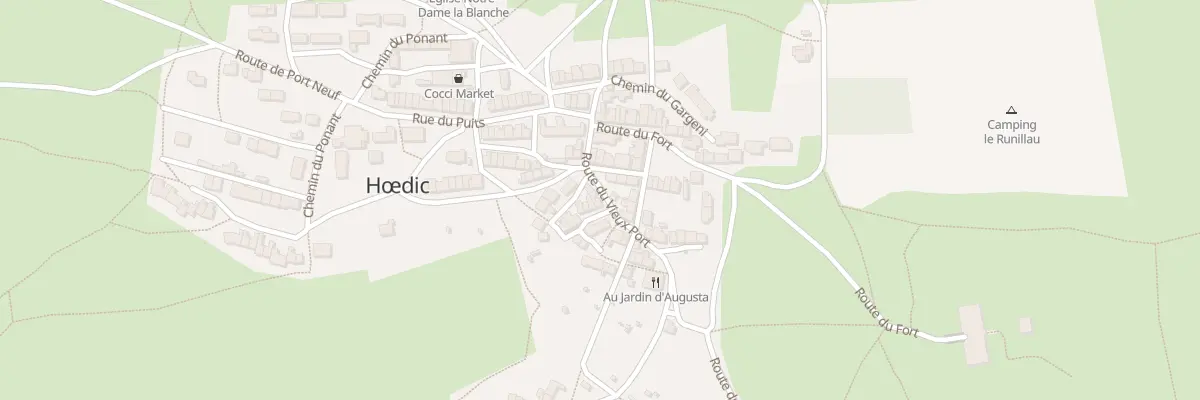 Plan du 5054 Le Bourg à Hœdic