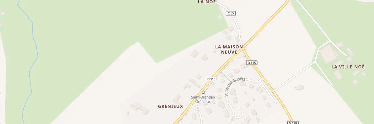 Plan du 5597 Grénieux à Saint-Brandan