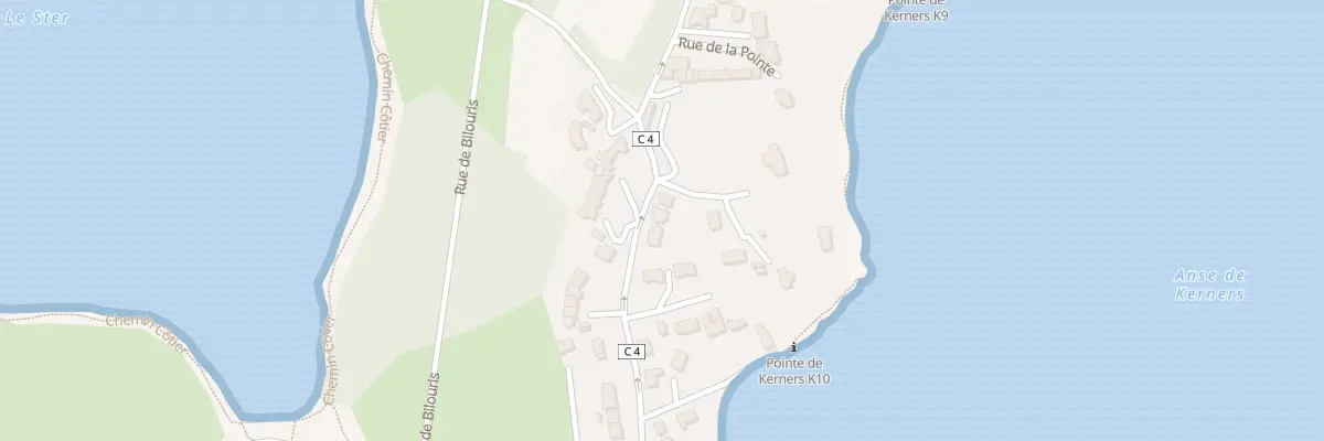 Plan du 45 Rue de la Pointe à Arzon