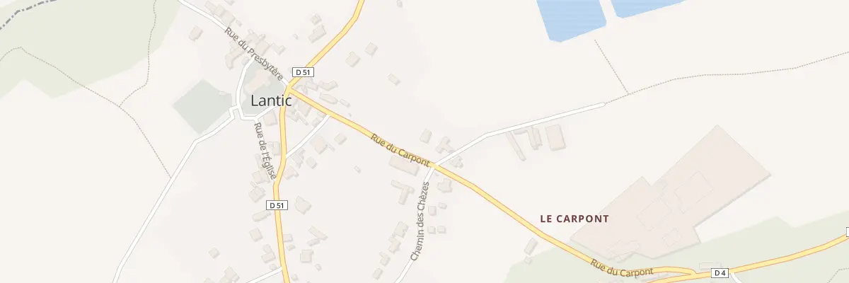 Plan du 7 Rue du Carpont à Lantic