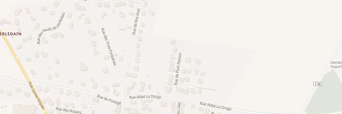 Plan du 5247F Rue de Porh Person à Noyal-Pontivy