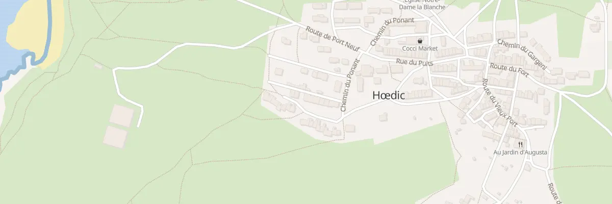 Plan du 3000 Le Bourg à Hœdic