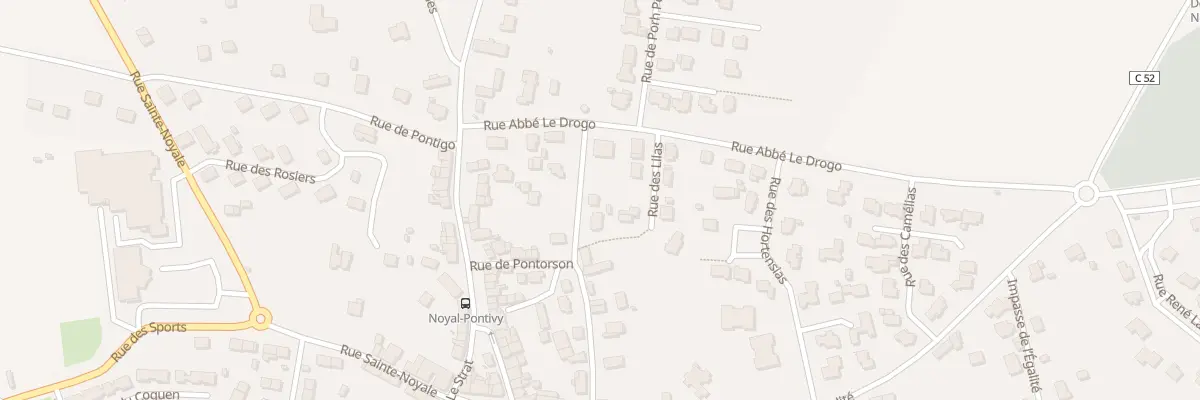 Plan du 26 Rue du Château d’Eau à Noyal-Pontivy