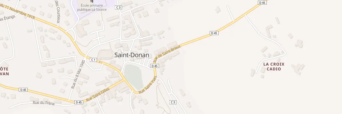 Plan du 8 Rue de Saint-Brieuc à Saint-Donan