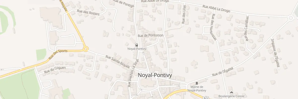 Plan du 16 Rue du Pere Le Texier à Noyal-Pontivy